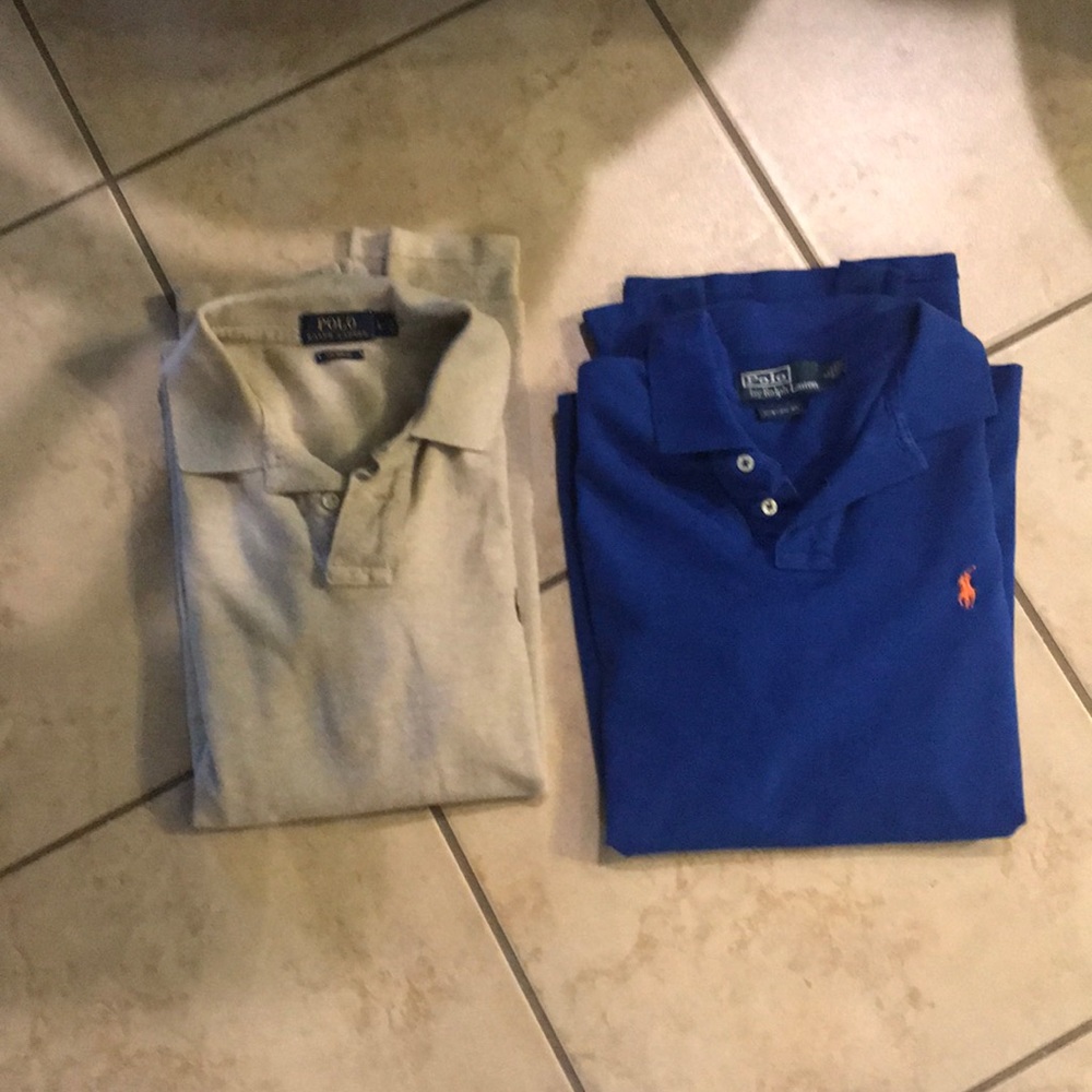 Large Custom Fit Polos bundle of 2